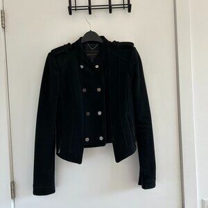 BCBGMAXAZRIA Wool cropped military style jacket